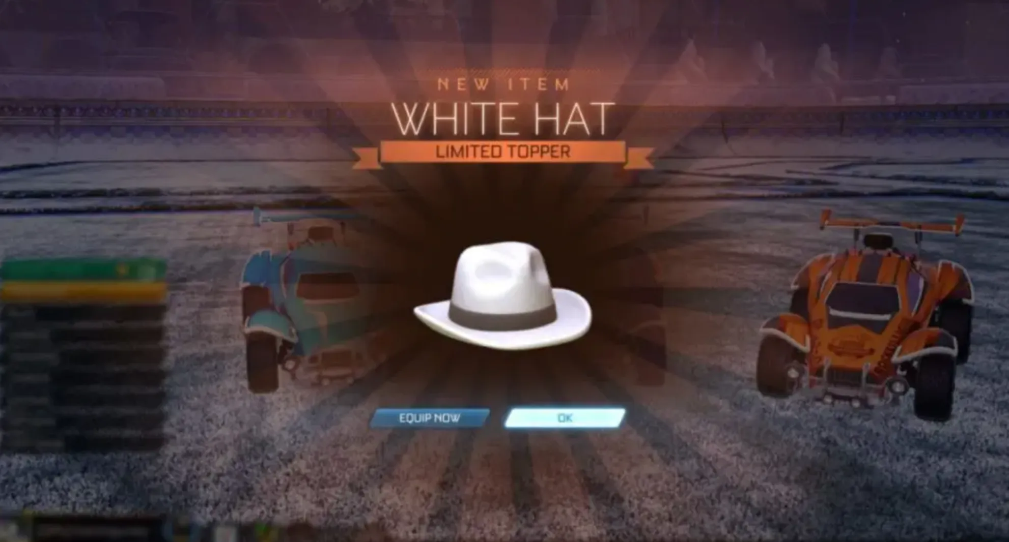 White Hat Topper rocket league